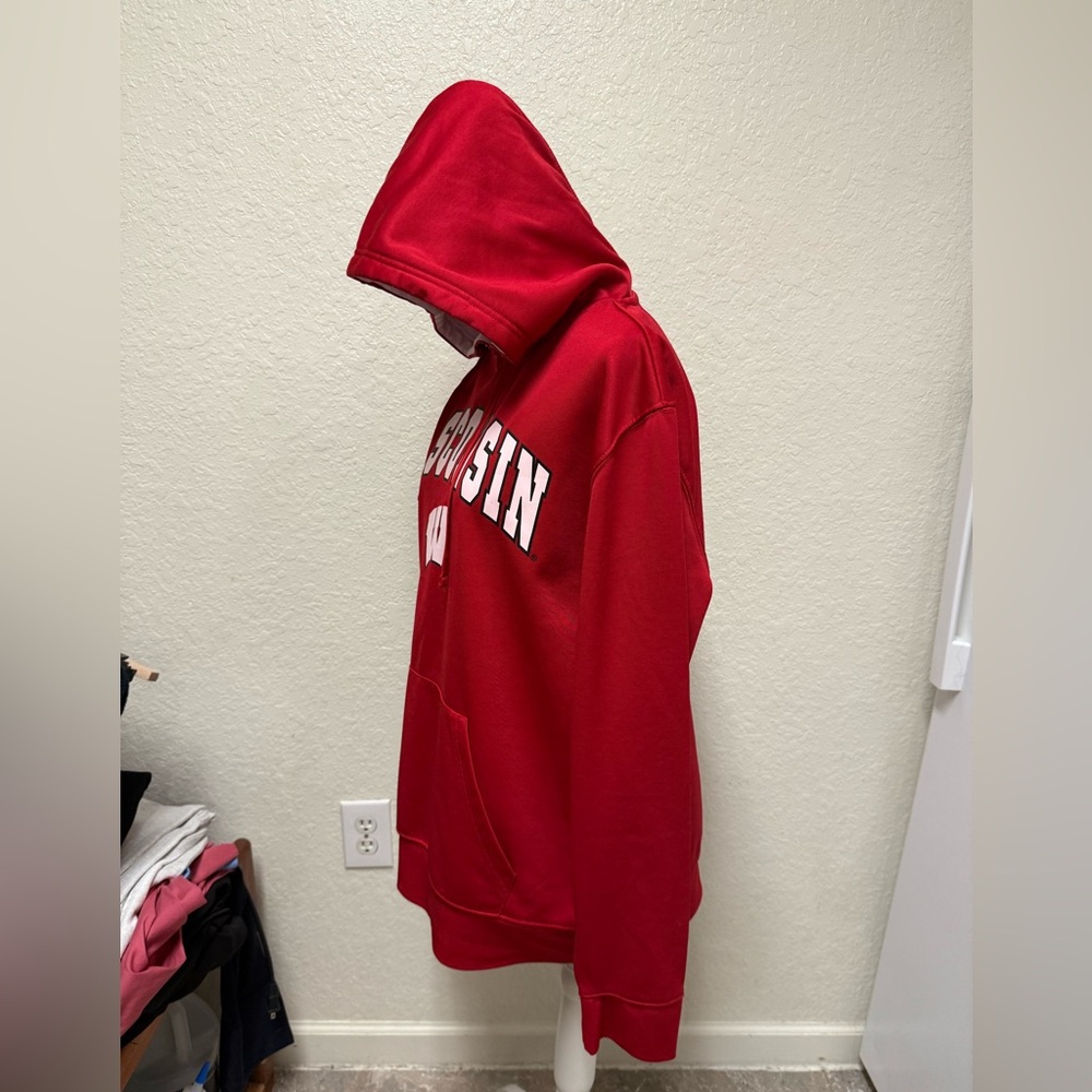 Campus Heritage Red University of Wisconsin Hoodie - Picture 10 of 16
